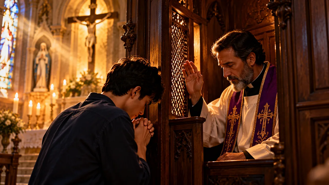 Prayer Before and After Confession — devotional artwork