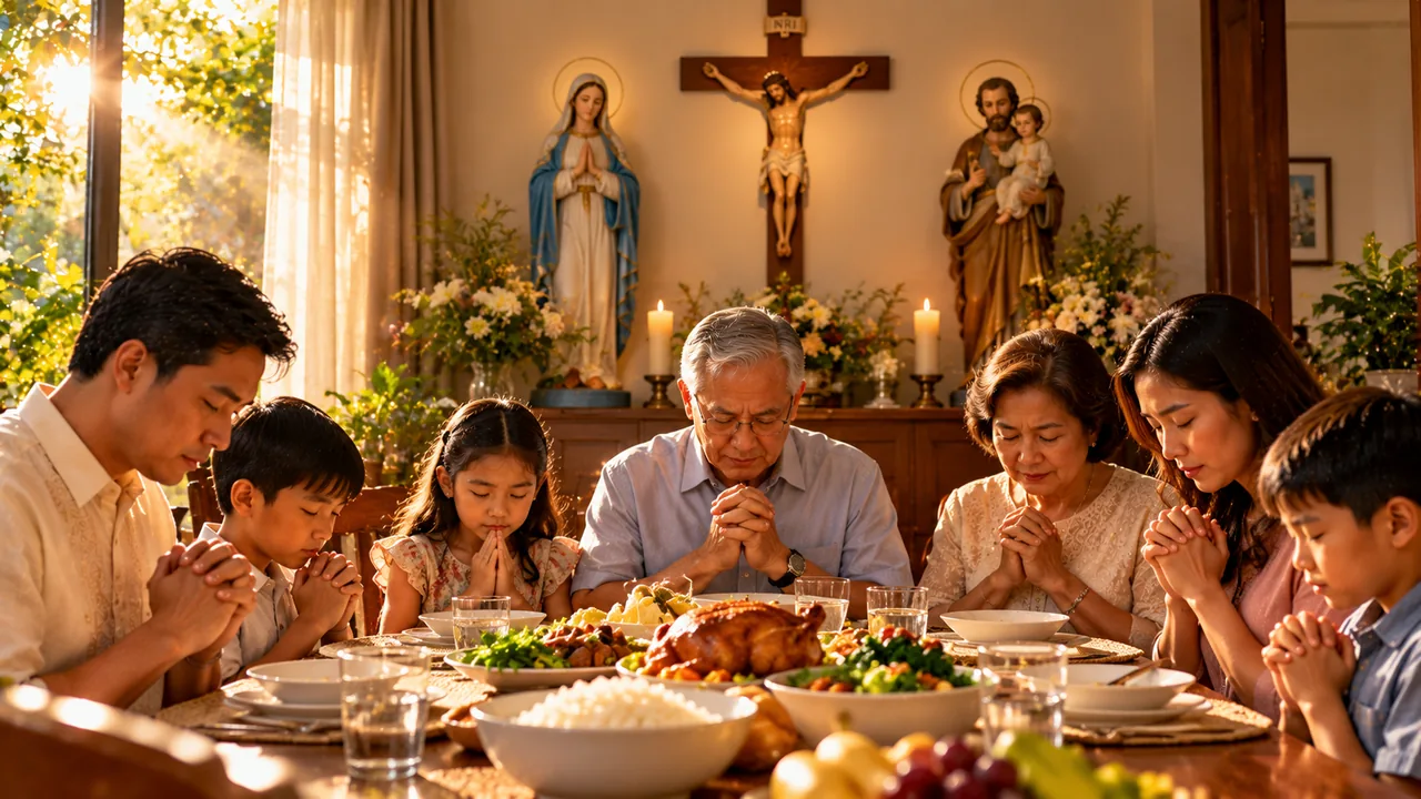 Prayer Before Meals — devotional artwork