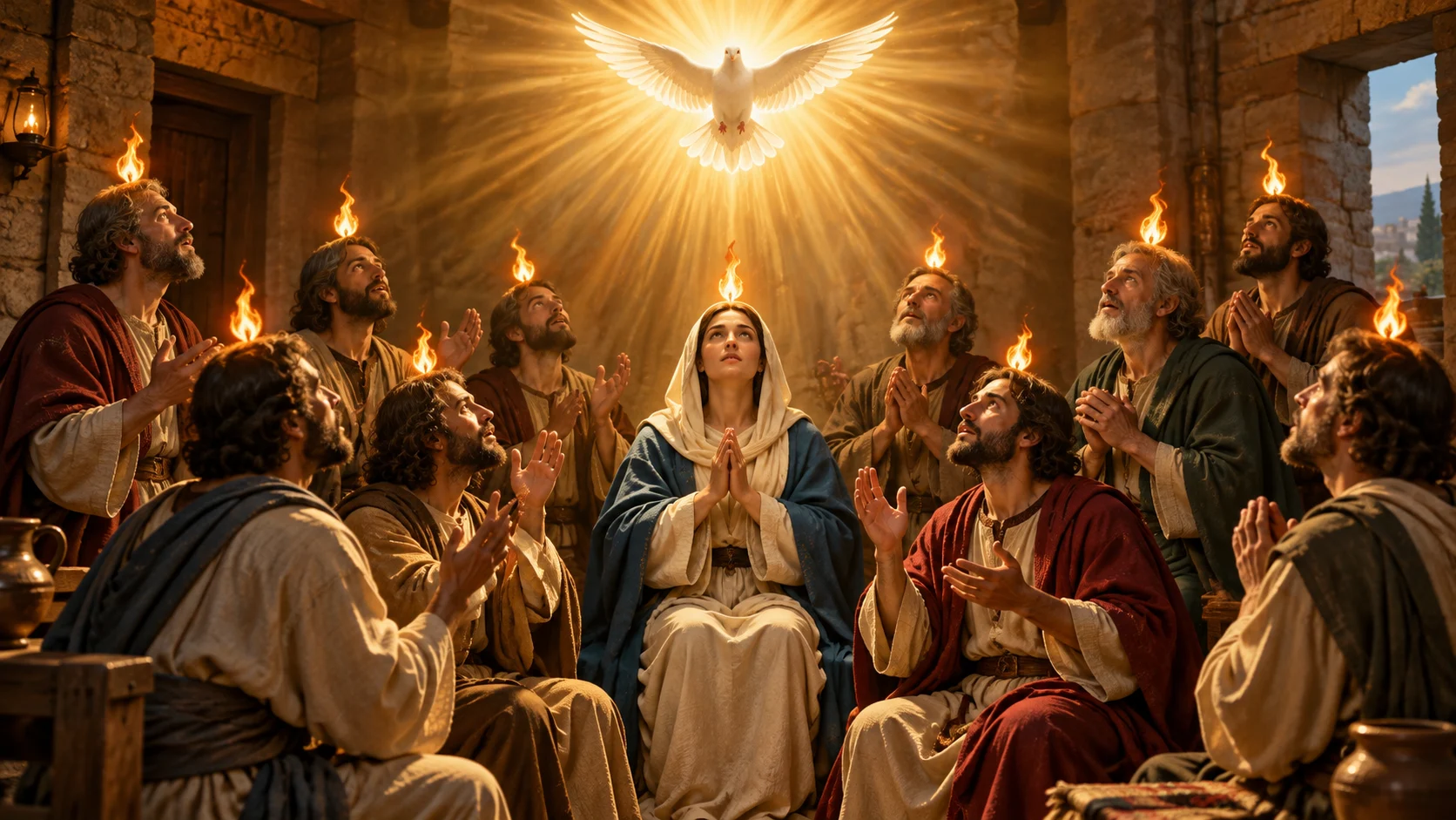 Act of Faith, Act of Hope, and Act of Charity — devotional artwork