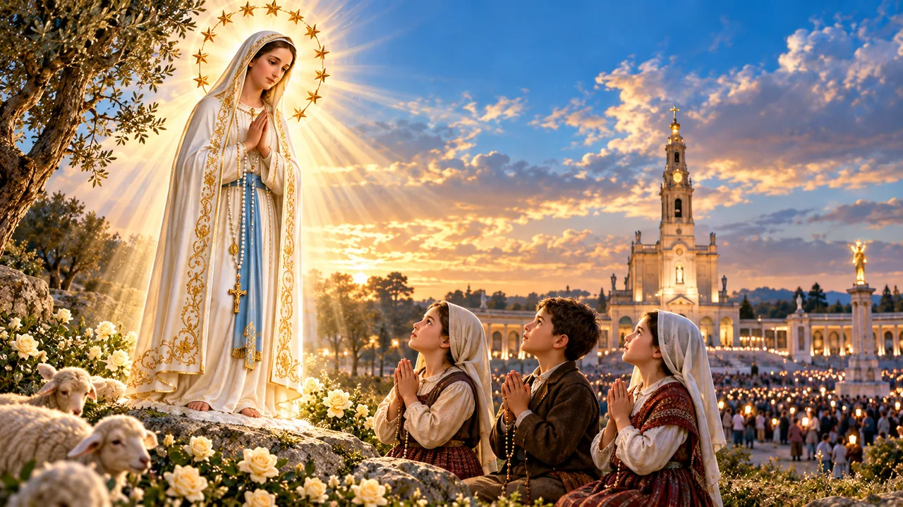 Prayer to Our Lady of Fatima — devotional artwork