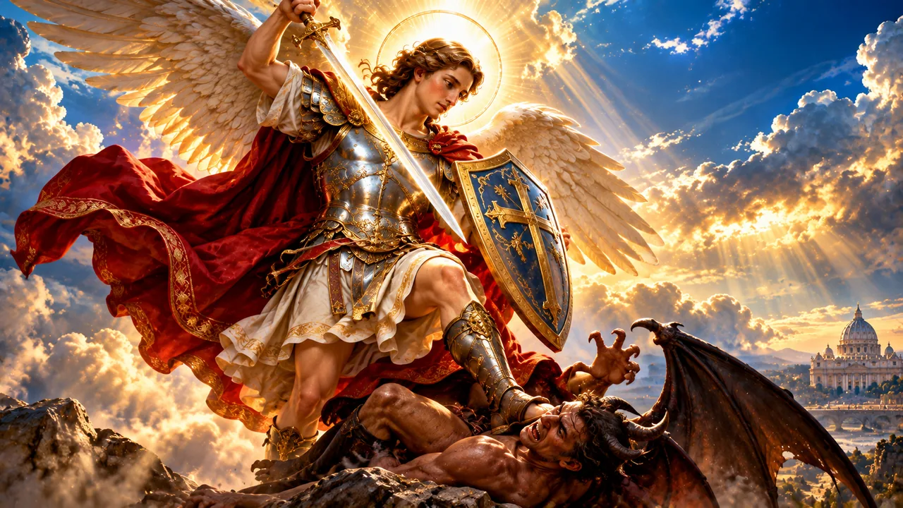 St. Michael the Archangel Prayer — devotional artwork