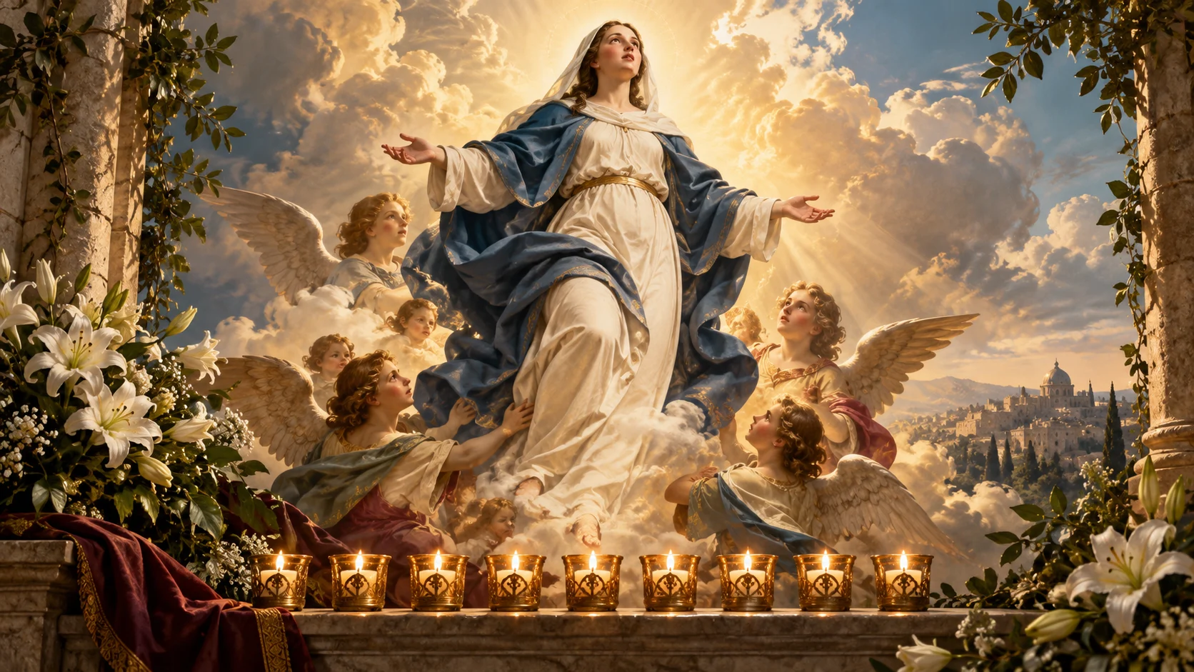 Assumption Novena — devotional artwork