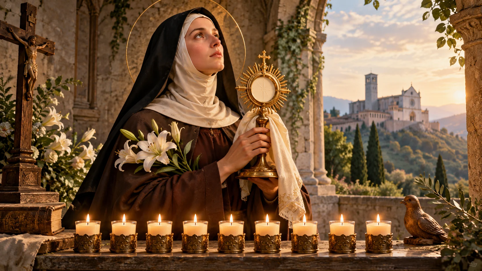 Novena to St. Clare of Assisi — devotional artwork