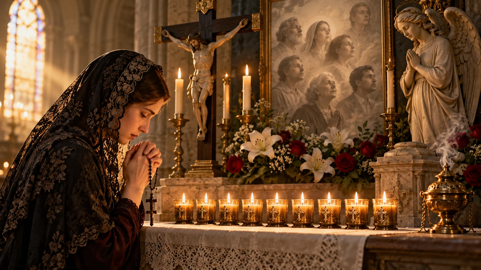 Novena for the Dead — devotional artwork