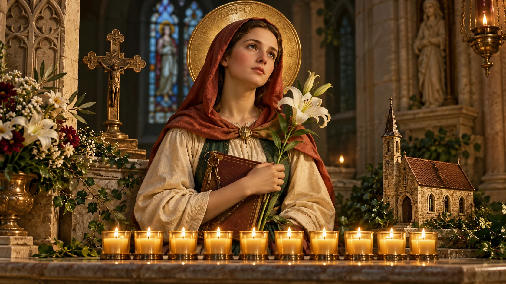 Novena to St. Dymphna — devotional artwork