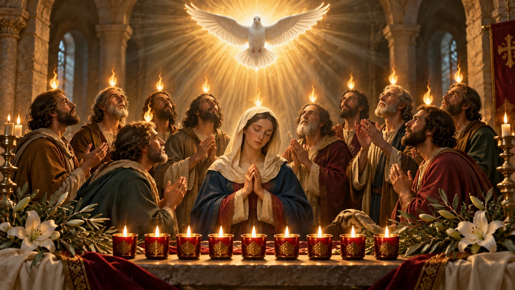 Novena to the Holy Spirit / Pentecost Novena — devotional artwork