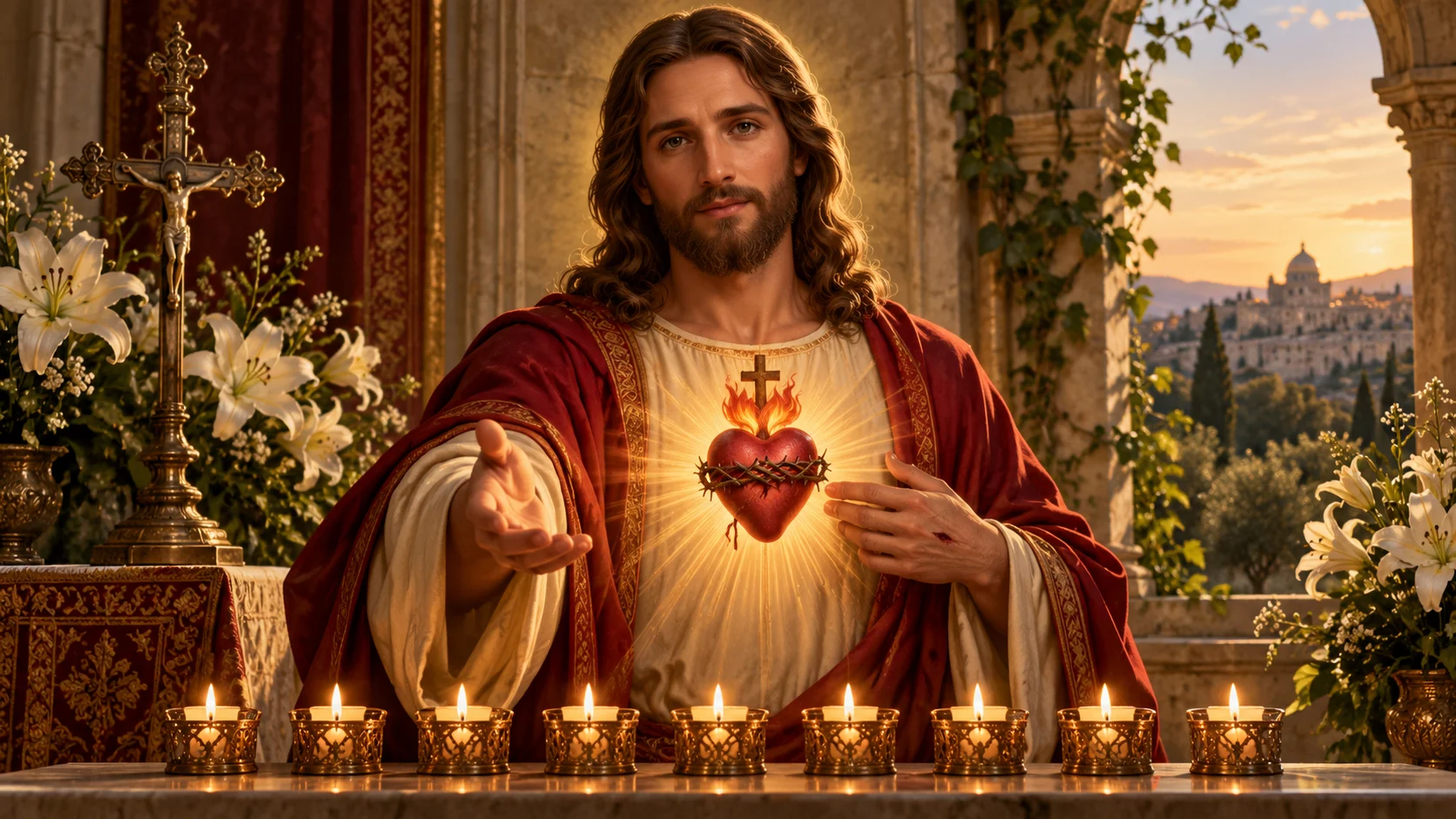Novena to the Sacred Heart of Jesus — devotional artwork