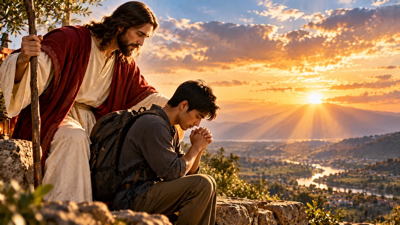 Prayer for Guidance — devotional artwork