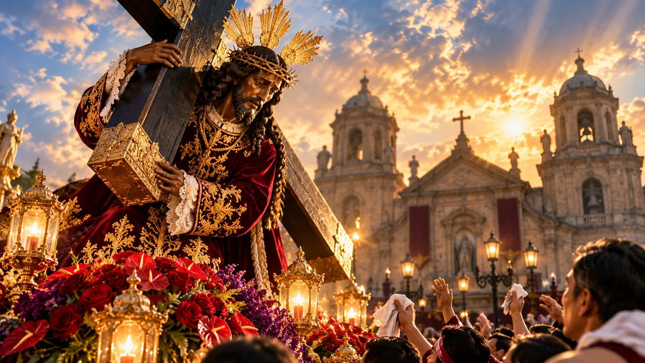 Prayer to Poong Jesus Nazareno (Black Nazarene) — devotional artwork