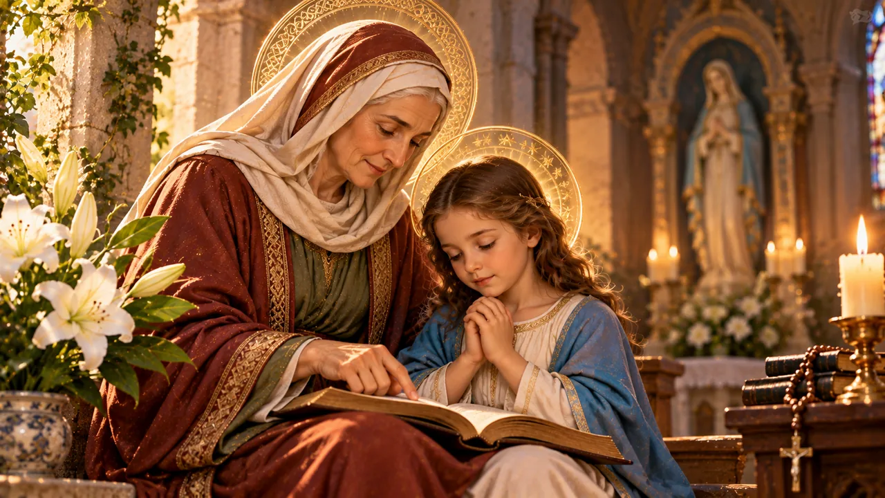 Prayer to St. Anne — devotional artwork