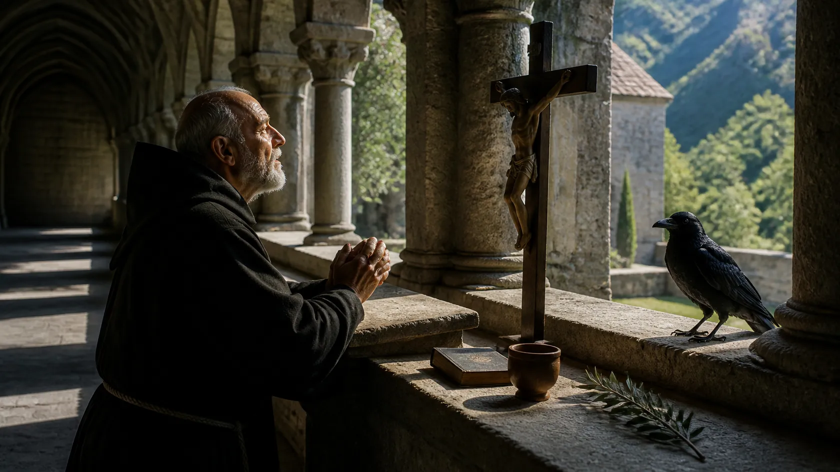 Prayer to St. Benedict — devotional artwork