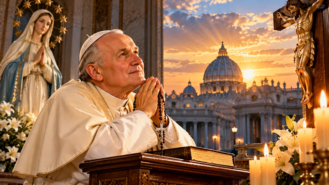 Prayer to St. John Paul II — devotional artwork