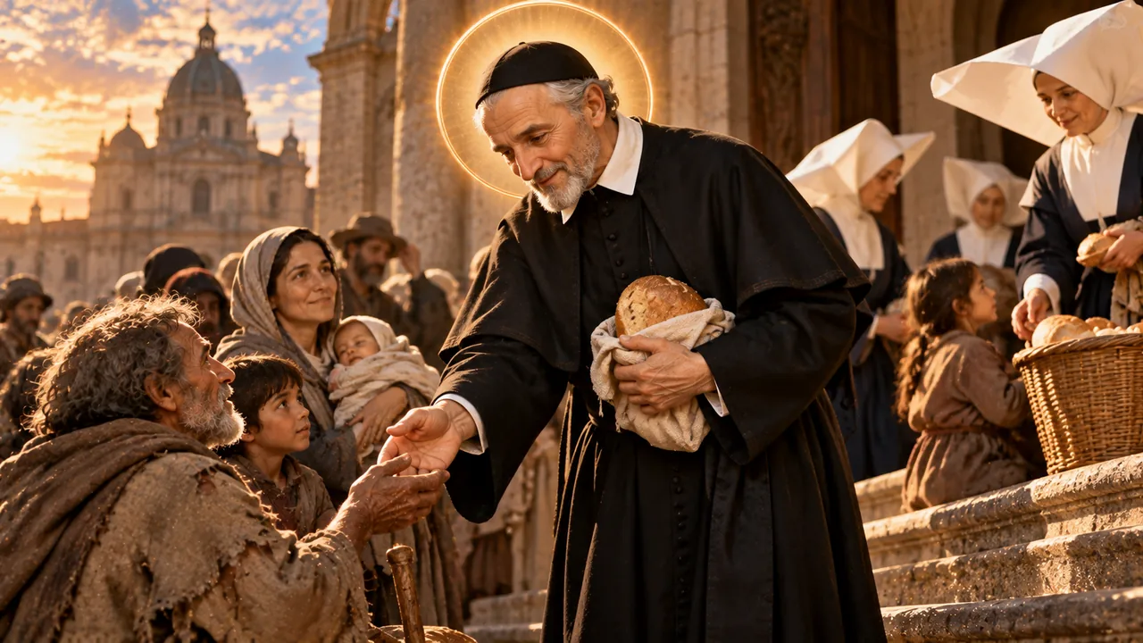 Prayer to St. Vincent de Paul — devotional artwork