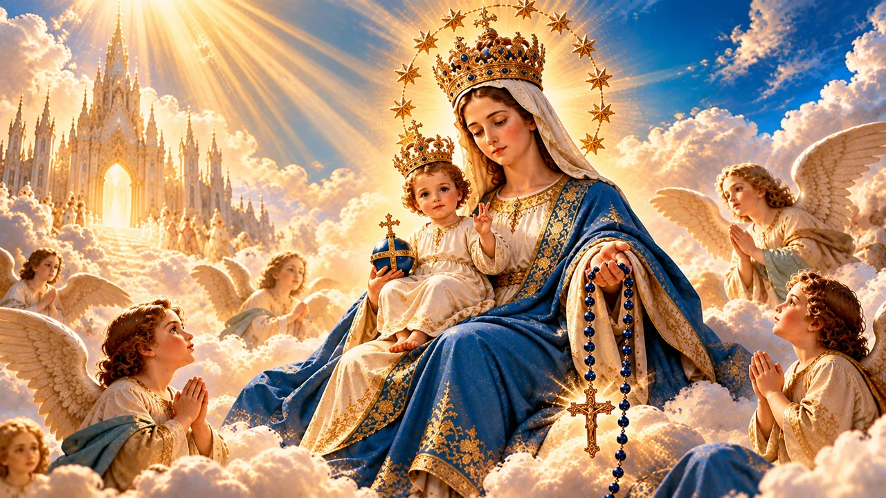 Salve Regina (Latin) — devotional artwork