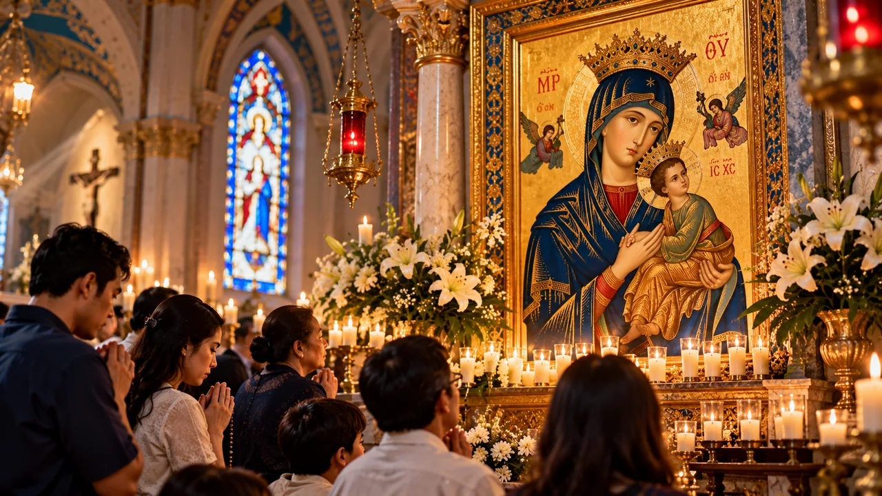Traditional Wednesday Novena to Our Lady of Perpetual Help — devotional artwork